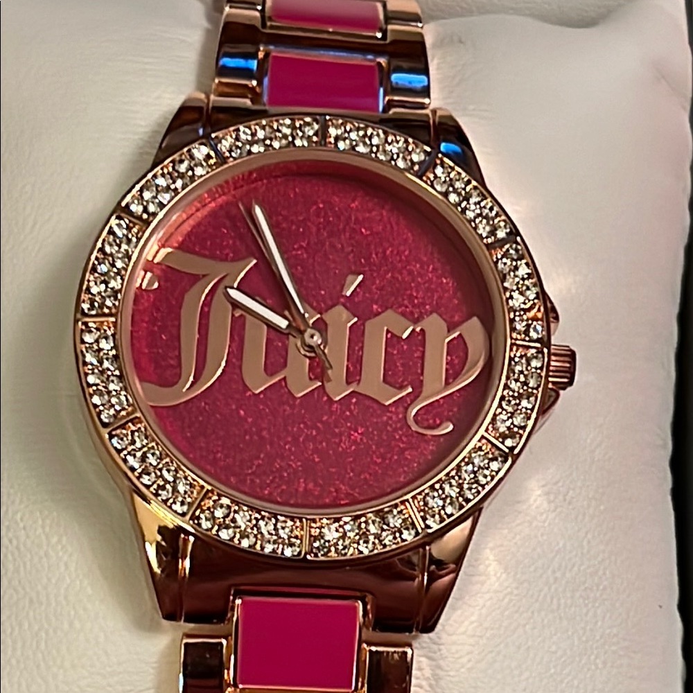 Juicy Couture Pink and Gold Women's Watch